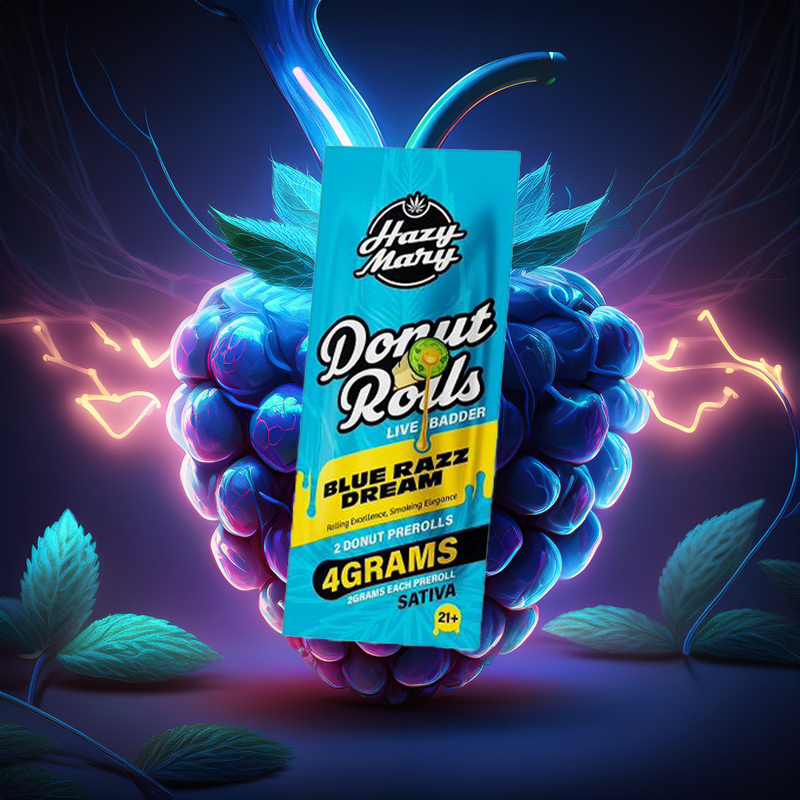 Blue Razz Dream | Sativa | Donut Pre-Rolls