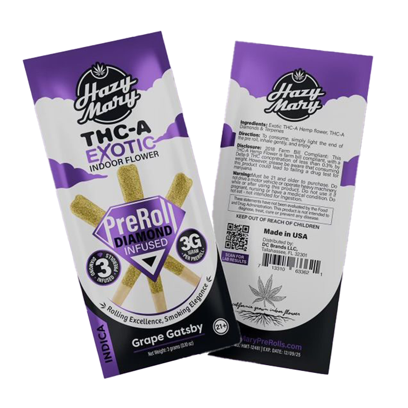 Grape Gatsby | Indica | Diamond Infused Pre-Rolls