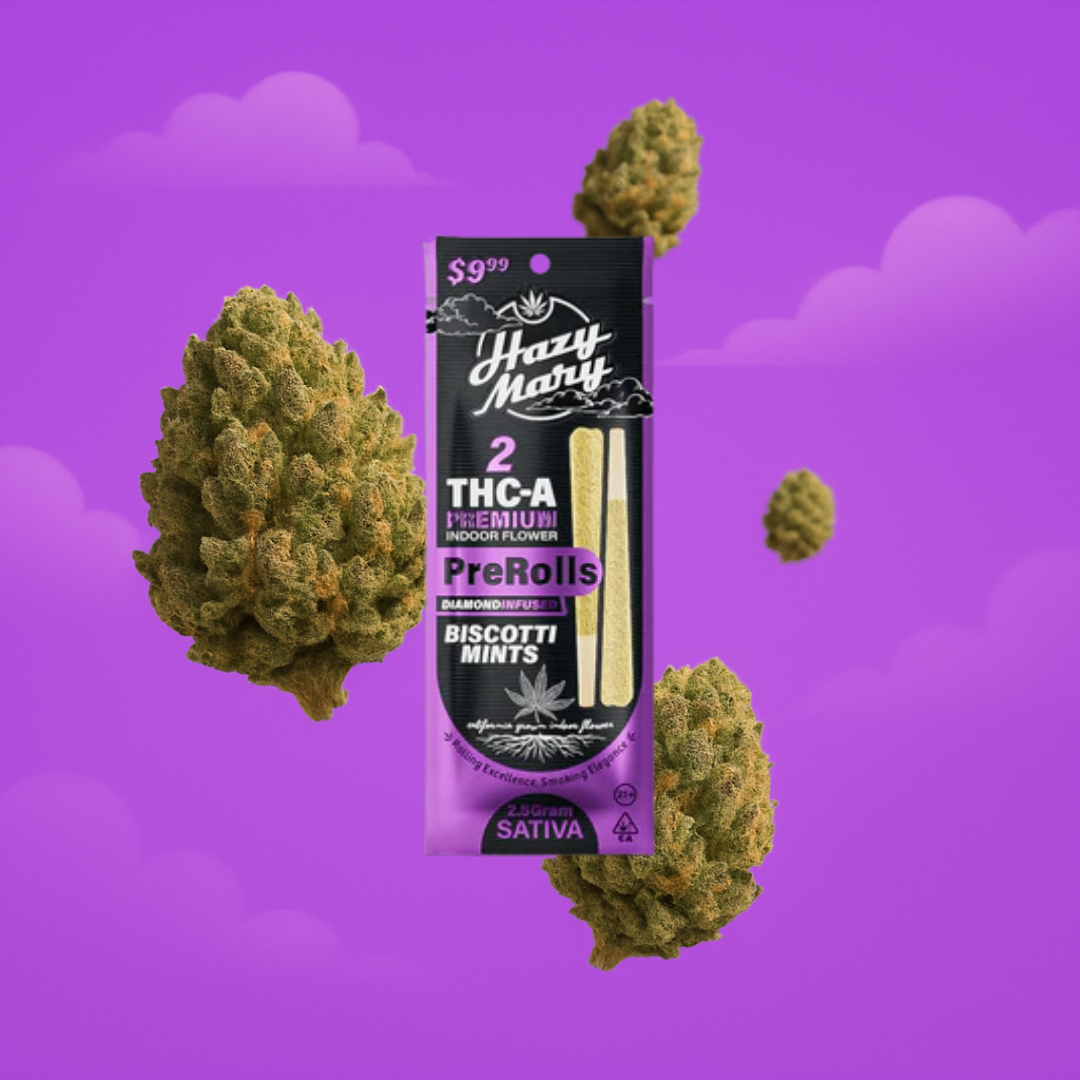 Biscotti Mints | Sativa | THC-A Pre-Rolls