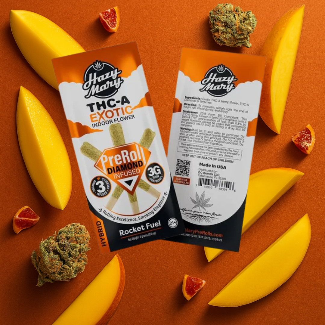 Rocket Fuel | Hybrid | Diamond Infused Pre-Rolls