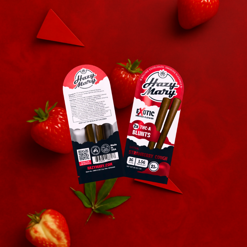 Strawberry Cough | Sativa | THC-A Blunts