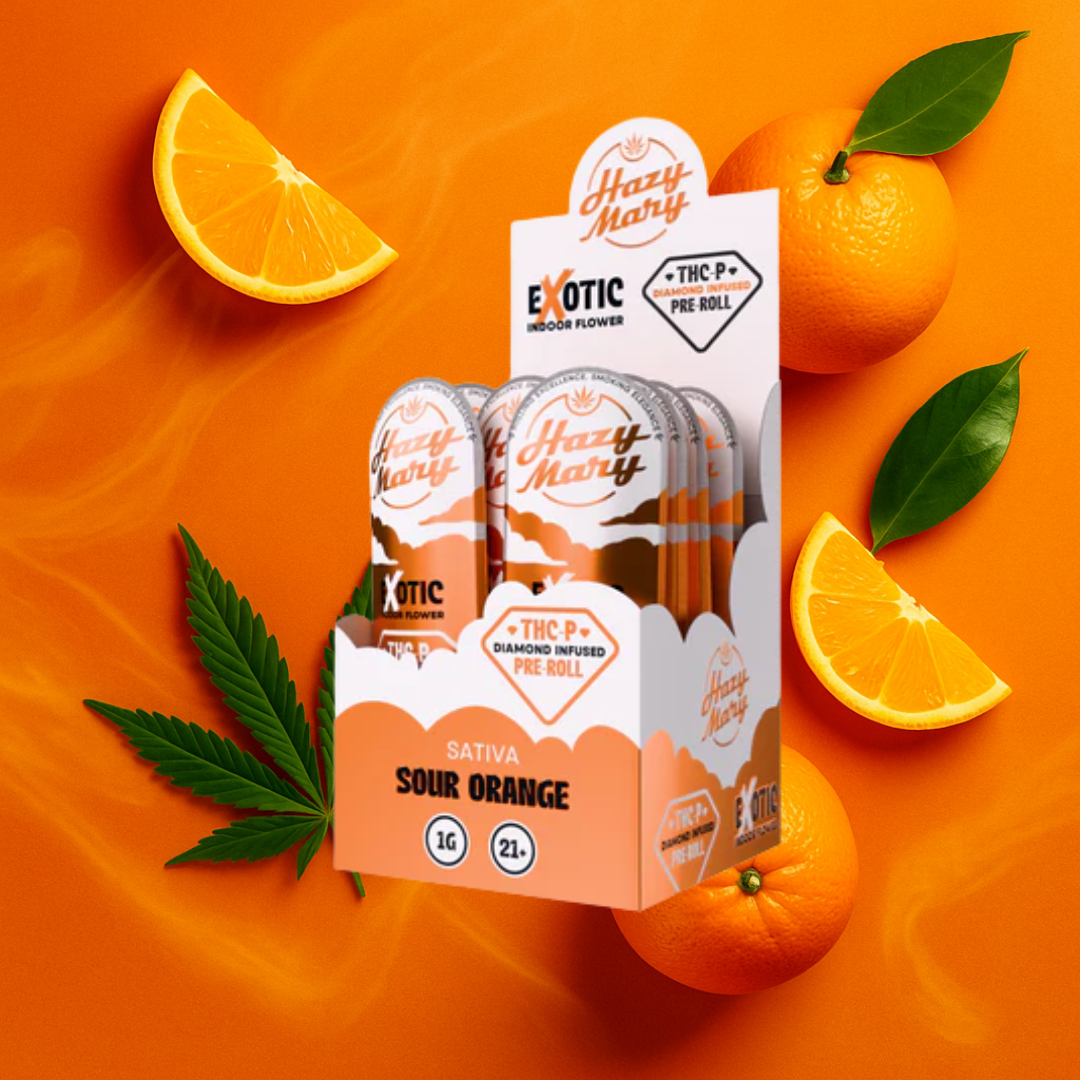 Sour Orange | Sativa | THC-P Diamond Infused Pre-Roll