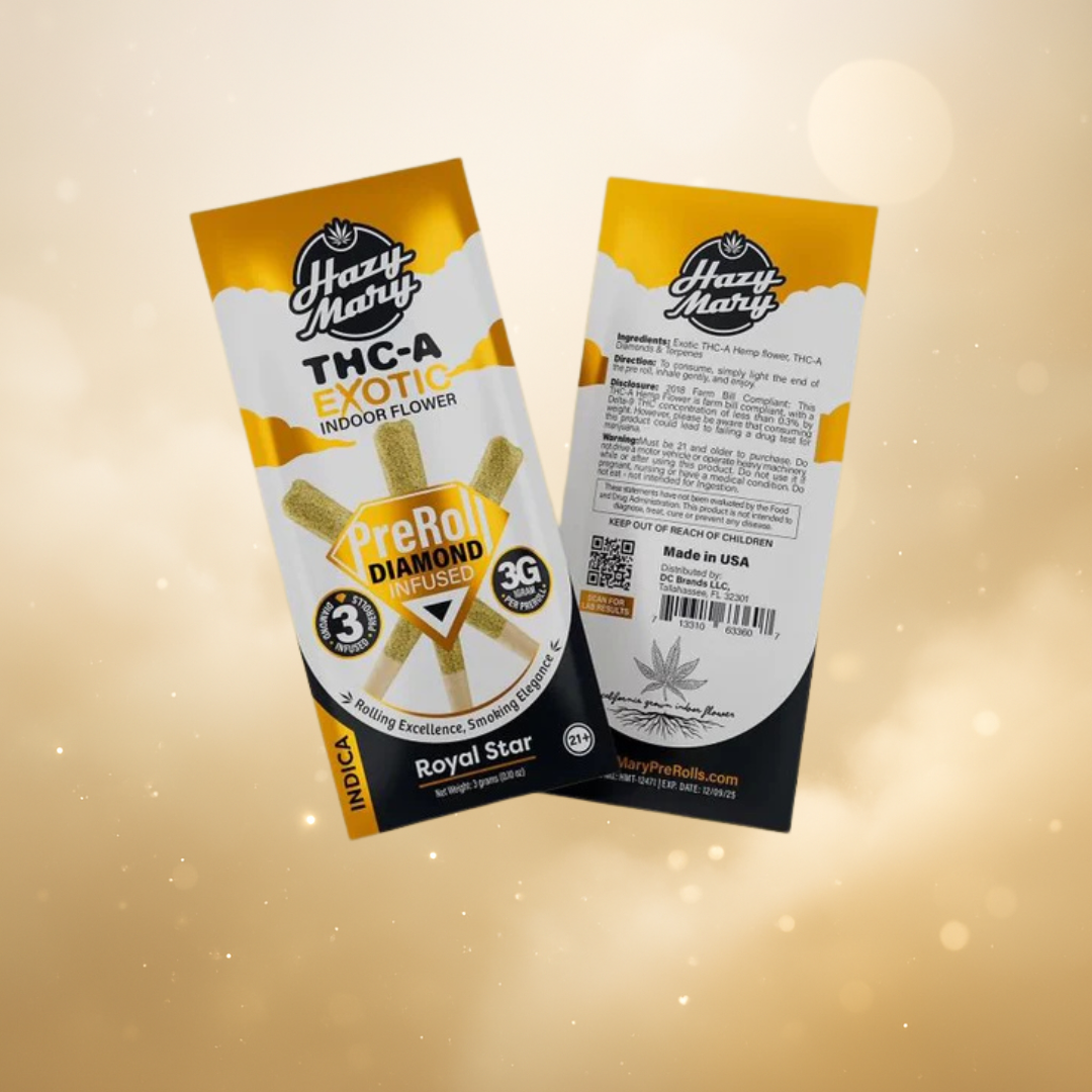 Royal Star | Indica | Diamond Infused Pre-Rolls