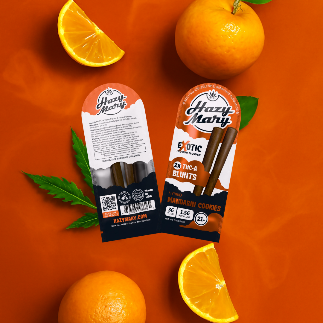 Mandarin Cookies | Hybrid | THC-A Blunts