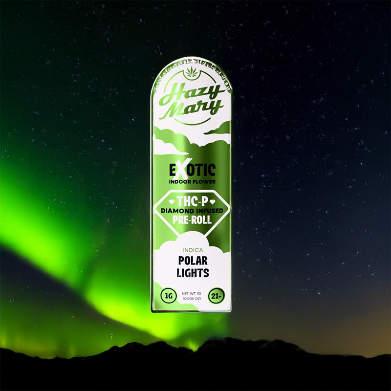 Polar Lights | Indica | THC-P Diamond Infused Pre-Roll