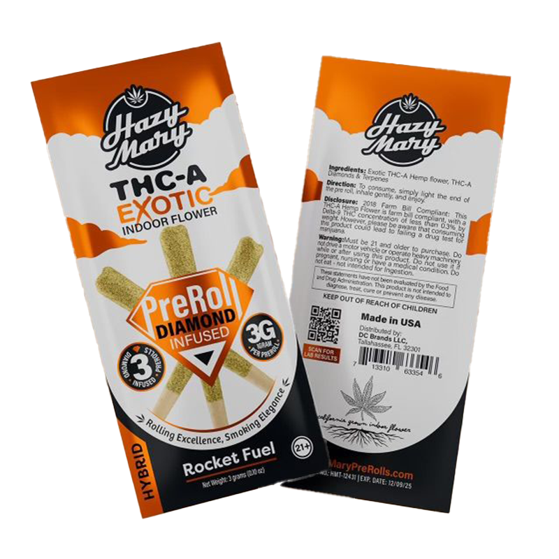 Rocket Fuel | Hybrid | Diamond Infused Pre-Rolls