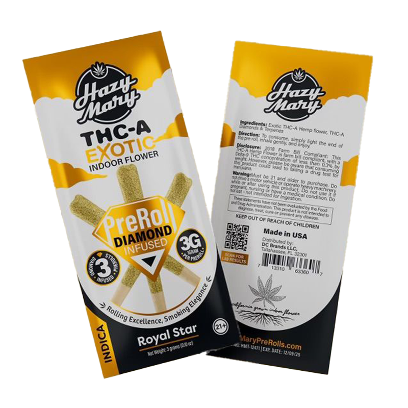 Royal Star | Indica | Diamond Infused Pre-Rolls