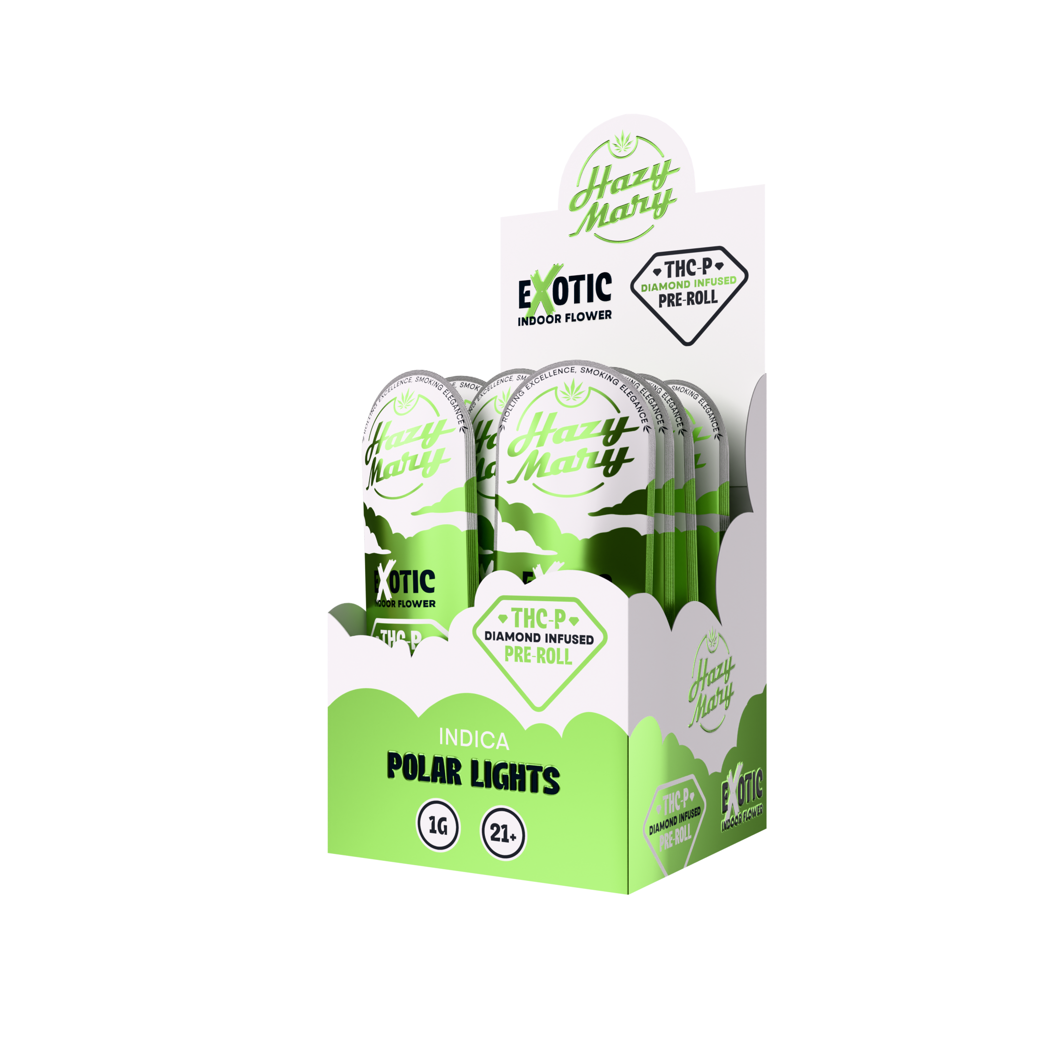 Polar Lights | Indica | THC-P Diamond Infused Pre-Roll